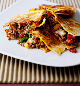 Beef and Sweet Pepper Quesadillas