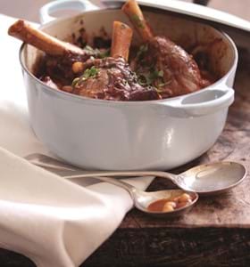 Braised Lamb Shanks with Chick Peas