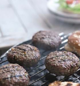 Herby Beefburgers with Mango Chutney