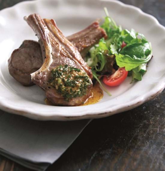Lamb Chop or Steaks with Garlic,Paprika and Herb Butter