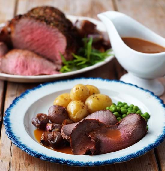Roast Beef with Tarragon and Chilli Butter