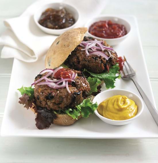 Veal Burgers with Pesto