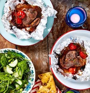 Sticky Glazed Lamb Chops with Redcurrant and Rosemary