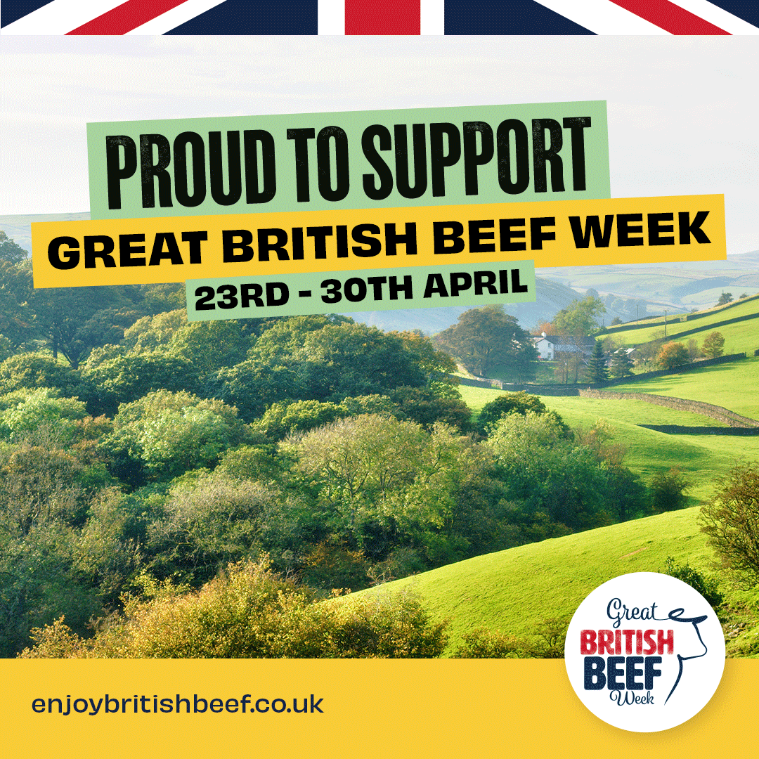 Proud to support Great British Beef Week 23rd to 30th April 2024