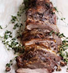 Allspice & Thyme Crusted Butterflied BBQ Leg of Lamb