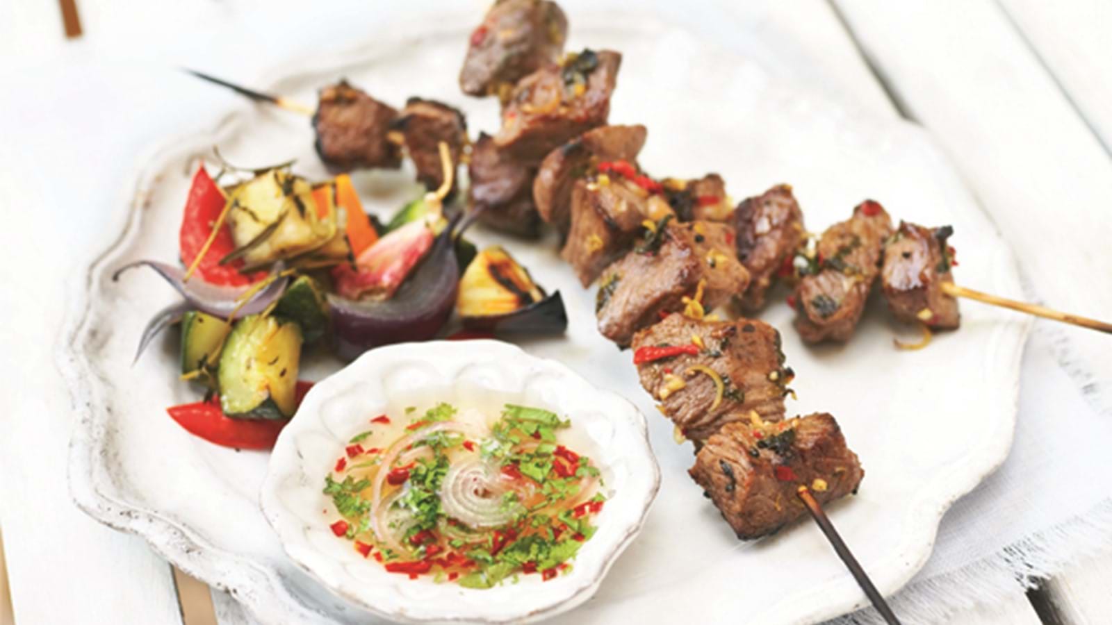BBQ Lamb Kebabs with Lemongrass & Sweet Chilli Sauce | Recipe | Simply Beef & Lamb