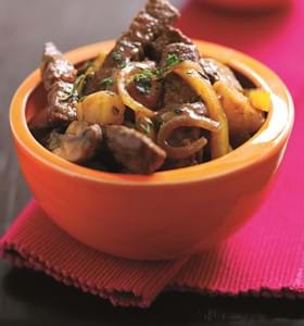 Beef and Potato Stir fry