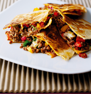 Beef and Sweet Pepper Quesadillas