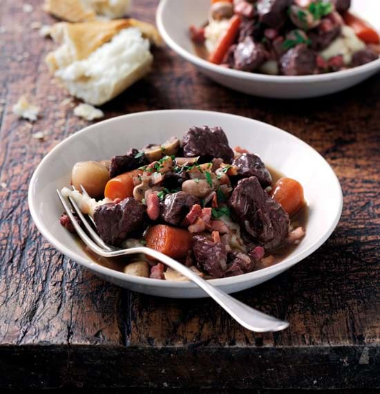 Beef Bourguignon slow cooker recipe