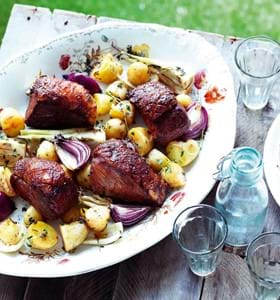 Beef Mini Roast with Summer Vegetables