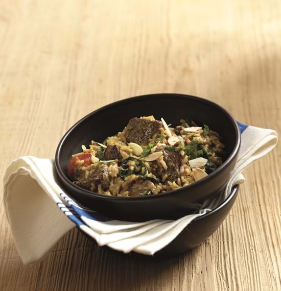 Beef, Coconut and Spinach Pilau Beef, Coconut and Spinach Pilau