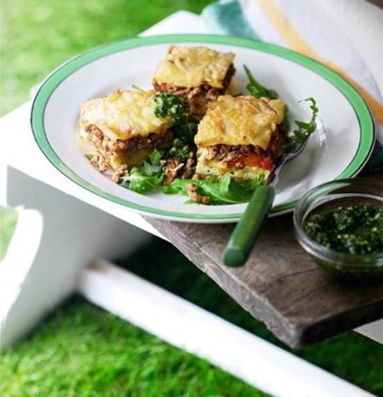 Beefy Picnic Bites with Parsley Pesto Beefy Picnic Bites with Parsley Pesto