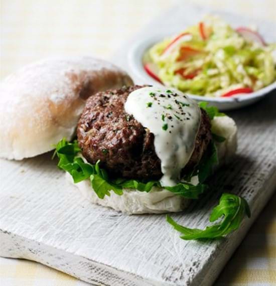 Chutney BBQ Burgers with Tarragon Mayonnaise Chutney BBQ Burgers with Tarragon Mayonnaise
