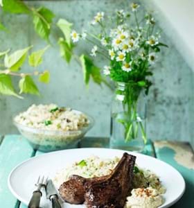 Cinnamon and Chilli Lamb Chops with Couscous Salad