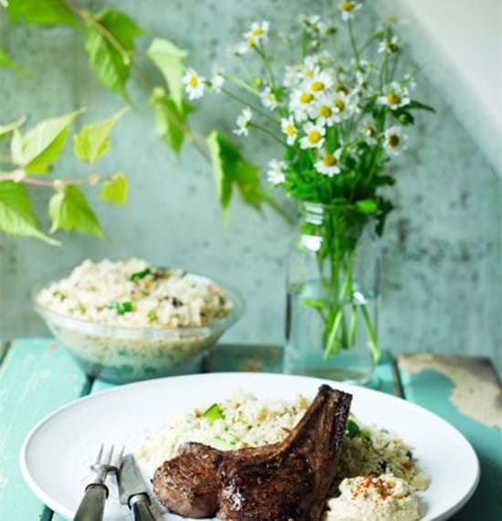 Cinnamon and Chilli Lamb Chops with Couscous Salad Cinnamon and Chilli Lamb Chops with Couscous Salad