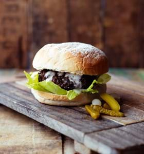 Coffee-Rubbed Chuck Burgers