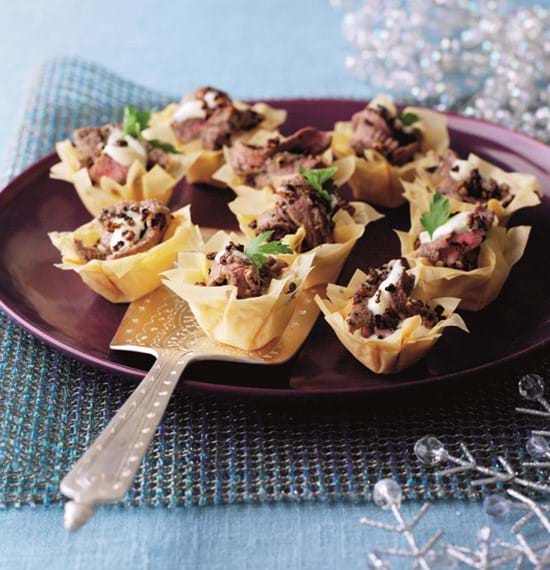 Crispy Beef Filo Nibbles