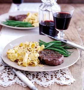 Fillet Steaks with Anchovy and Rosemary Butter Sauce