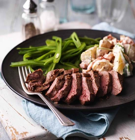 Garlic and Mustard Marinated Steaks