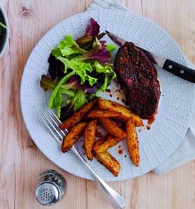 Lamb Leg Steaks with a Herb and Paprika Rub