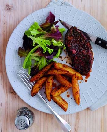 Lamb Leg Steaks with a Herb and Paprika Rub