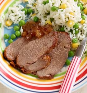 Lamb Mini Roast with Mango Chutney (Kid's version)