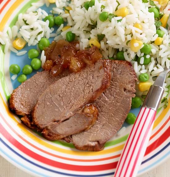 Lamb Mini Roast with Mango Chutney (Kid's version)