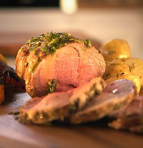 Lamb Mini Roast with Rosemary Butter