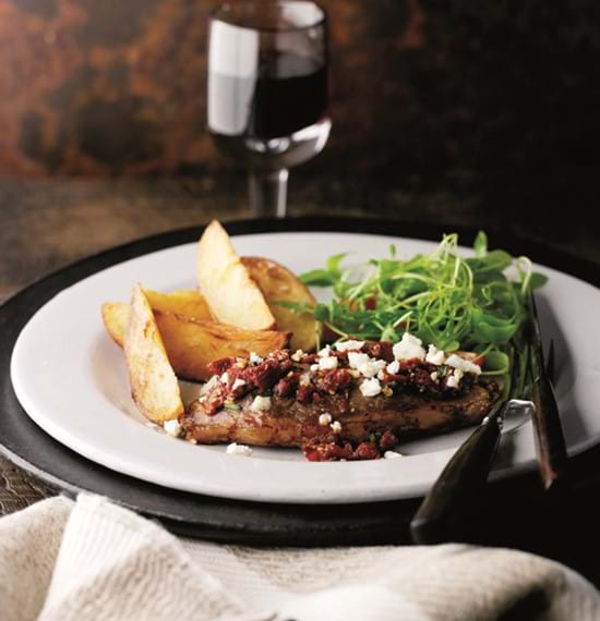 Lamb Rump Topped with Sun-Dried Tomatoes and Feta Lamb Rump Topped with Sun-Dried Tomatoes and Feta
