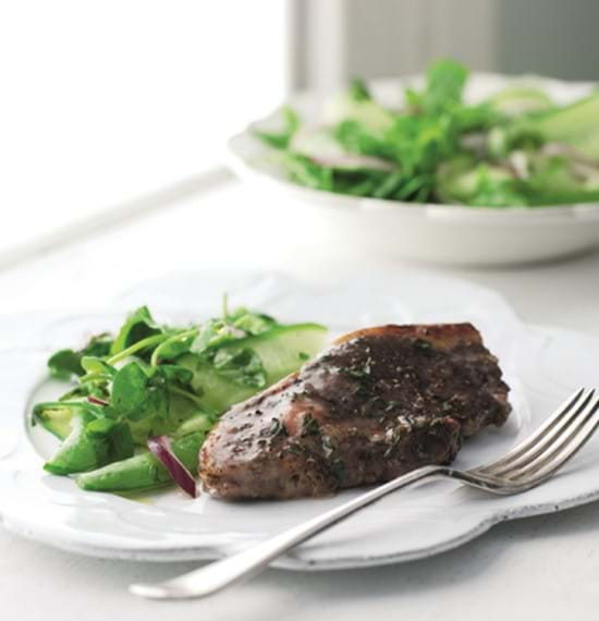 Lamb Rumps with Redcurrant and Herb Butter