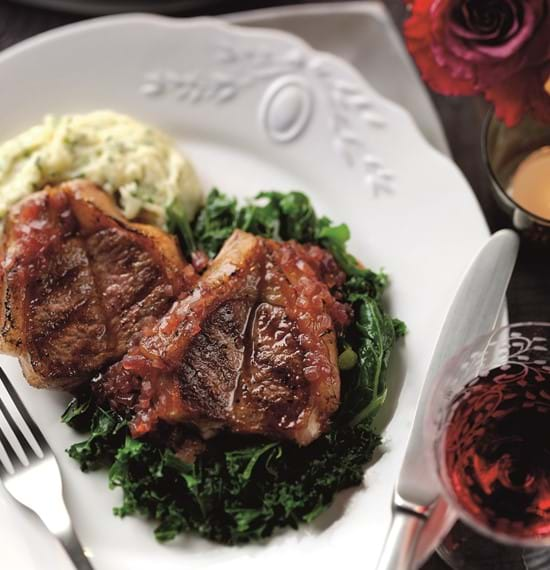 Lamb Valentine Steaks With Orange And Redcurrant Sauce Recipe