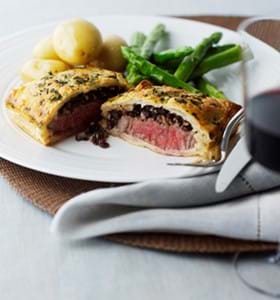Mini Beef Wellingtons with Black Pudding