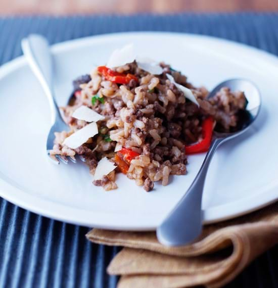 Oven-Baked Mince Risotto