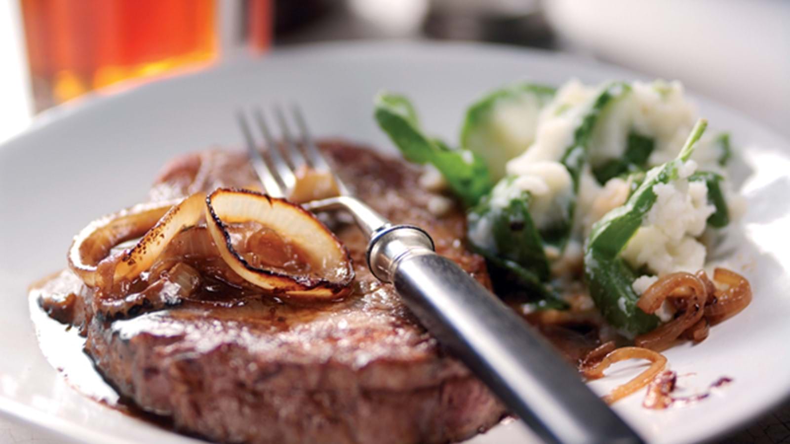 Rib-Eye Steak with Beefy Onion Sauce | Recipe | Simply Beef & Lamb