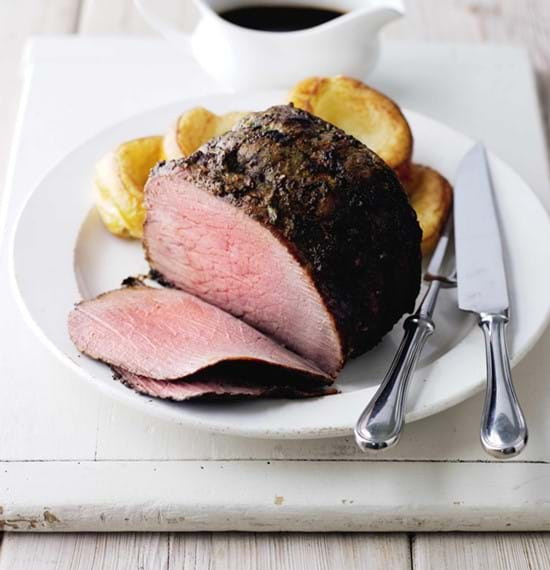 Roast Beef with Horseradish and Herb Butter