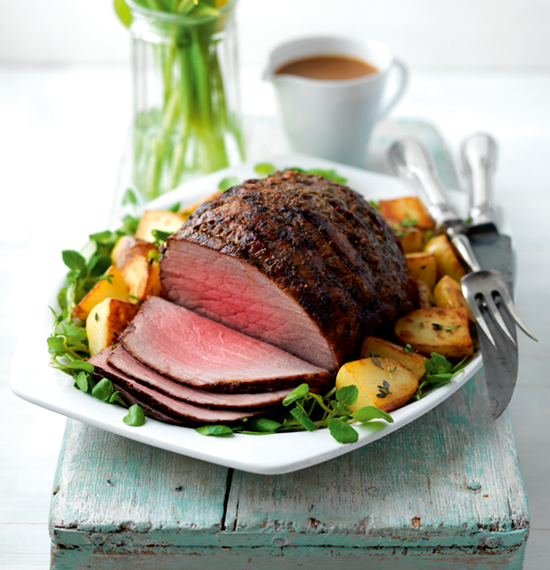 Roast Beef with Lemon and Anchovy Butter