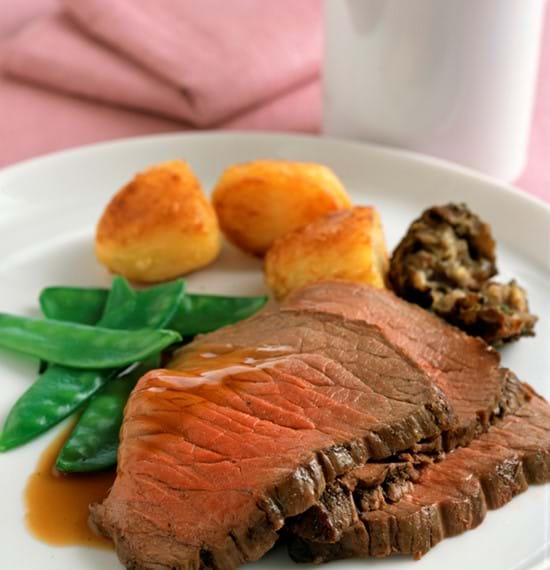 Roast Topside with Stilton and Hazelnut Stuffing | Recipe | Simply Beef ...