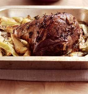 Roast Whole Shoulder of Lamb with Lemon Thyme