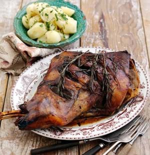 Slow Cooked Shoulder of Lamb with Earl Grey and Honey