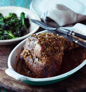 Slow Roast Spring Lamb with Olives