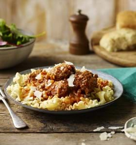 Spanish Meatballs with Pasta