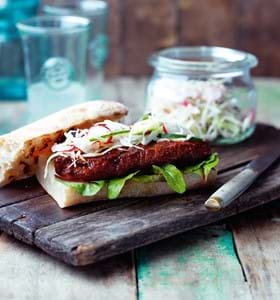 Steak Sandwich with Pickled Vegetables