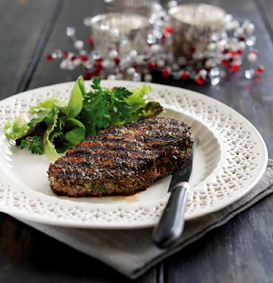 Steak with Herb and Paprika Rub