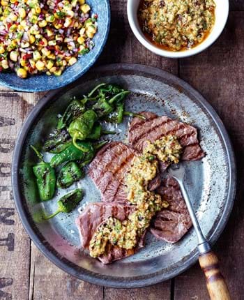Steaks with Chipotle Pesto