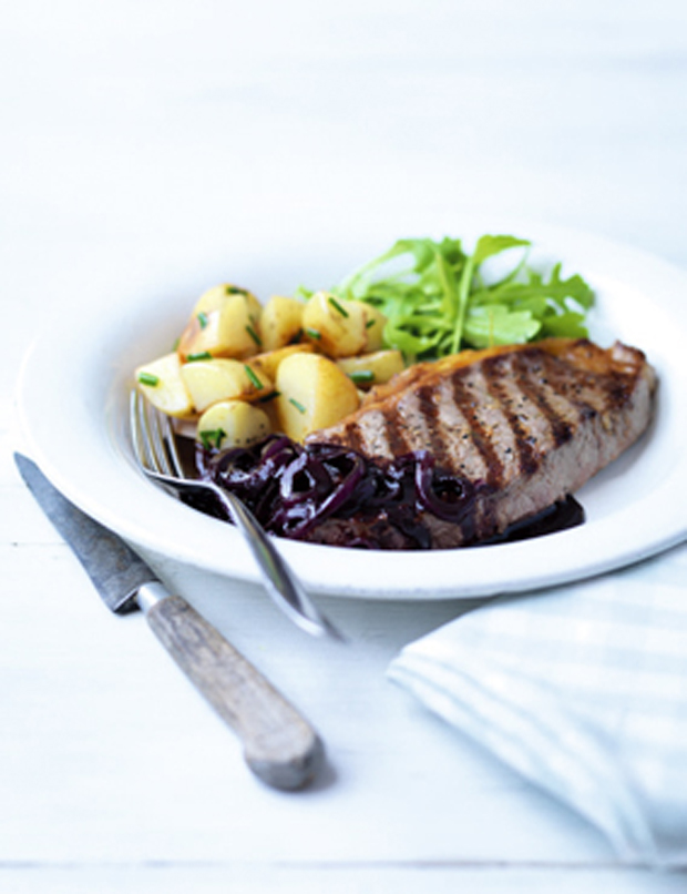 Steaks with Red Wine Sauce - Recipe - Simply Beef & Lamb
