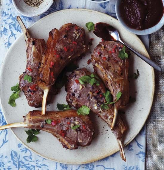 Tea Smoked Lamb Chops with Korean White Miso Dipping Sauce Tea Smoked Lamb Chops with Korean White Miso Dipping Sauce