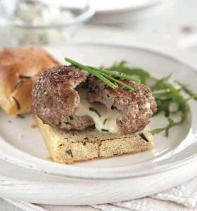 Veal Burgers with Mozzarella