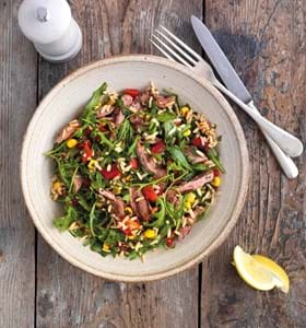 Harissa Lamb and Rice Salad