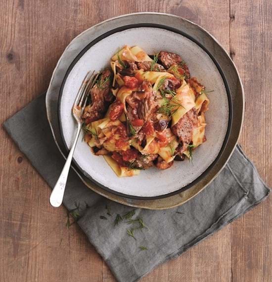 Lamb, Tomato and Aubergine Pasta Lamb, Tomato and Aubergine Pasta