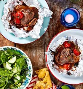 Sticky Glazed Lamb Chops with Redcurrant and Rosemary